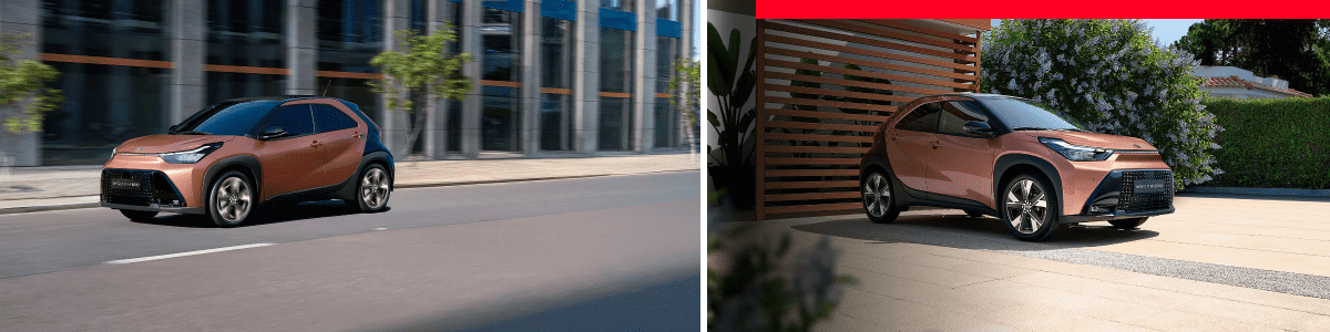 טויוטה אייגו X היברידי&ndash; קרוסאובר עירוני מעוצב, חסכוני ובטיחותי, זמין בגרסת בנזין והיברידית בטויוטה אוטופיה מודיעין וירושלים